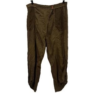 Women’s Staring at Stars‎ Boho Lagenlook Smocked Harem Green Baggy Low Crotch S